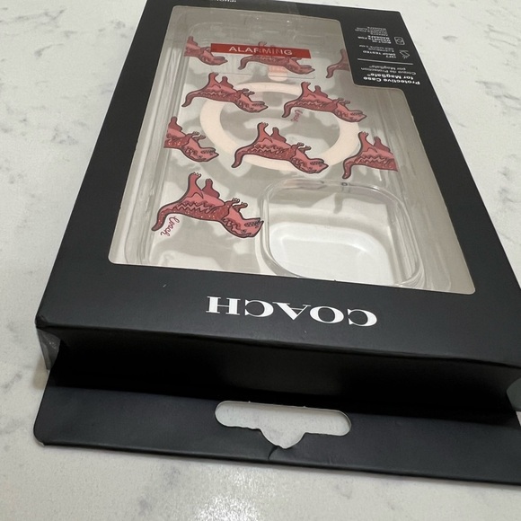 Coach Red Dinosaur Pattern Phone Case - Picture 5 of 10